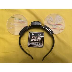 NWT Disney Parks Star Wars Light-Up LED Ears Battle Death Star n TIE Fighters